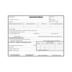 Cestovný príkaz, A5, blok, 100 listov Cestovný príkaz, A5, blok, 100 listov