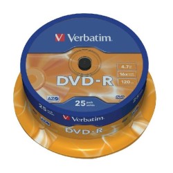 Verbatim DVD-R 16x cake25 