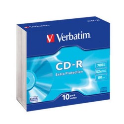 Verbatim CD-R 700MB 52x Extra protection surface slim Verbatim CD-R 700MB 52x Extra protection surface slim