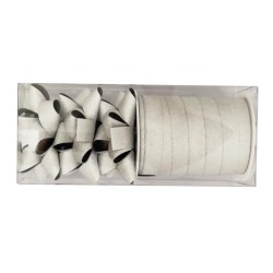 Malá vianočná súprava na balenie darčekov strieborná Malá vianočná súprava na balenie darčekov strieborná