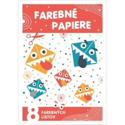Farebný papier A4 8 listov Farebný papier A4 8 listov