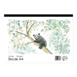 Skicár A4 20 listový biely Skicár A4 20 listový biely