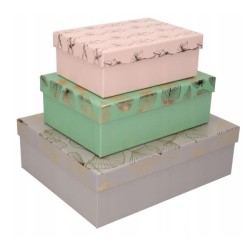 Súprava darčekových krabíc 3 veľkosti Kvet List Ginko 3 ks Súprava darčekových krabíc 3 veľkosti Kvet List Ginko 3 ks