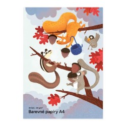 Farebný papier A4 20 listov Farebný papier A4 20 listov