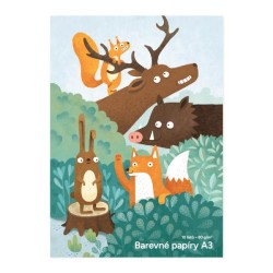 Farebný papier A3 10 listov Farebný papier A3 10 listov